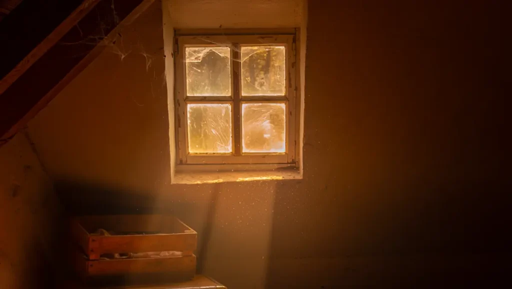 small attic window