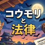コウモリと法律と書いてあるイメージ画像